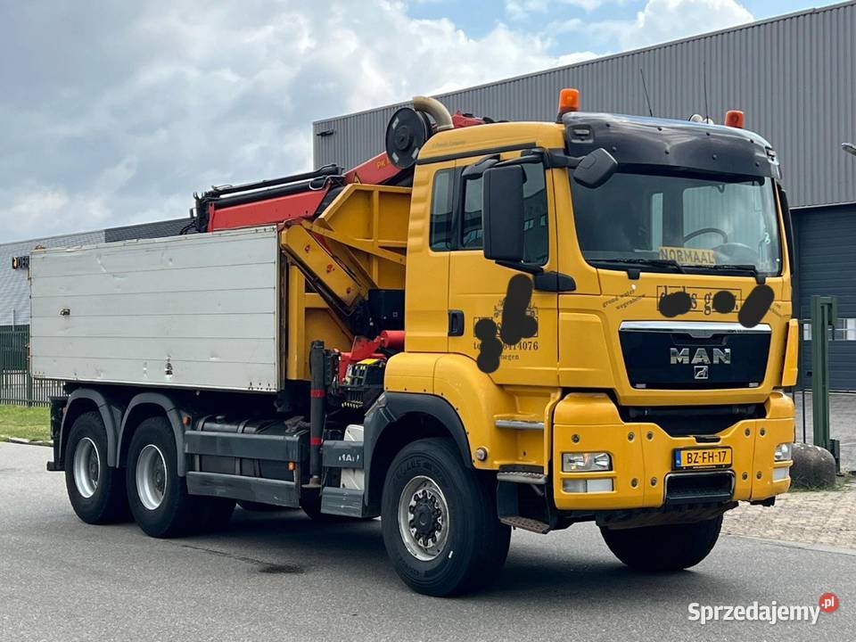 Wywrotka 6x6 z dzwigiem MAN Tgs 654863km Warszawa