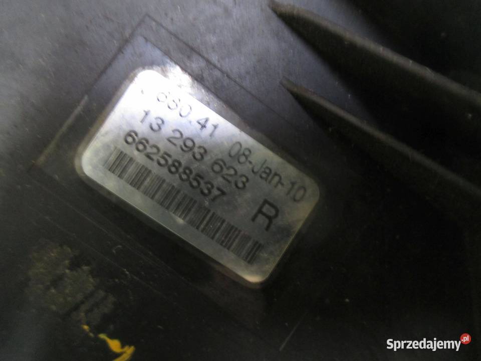 OPEL ASTRA J IV 16 B 10r halogen prawy 13293623 Lampy przeciwmgielne