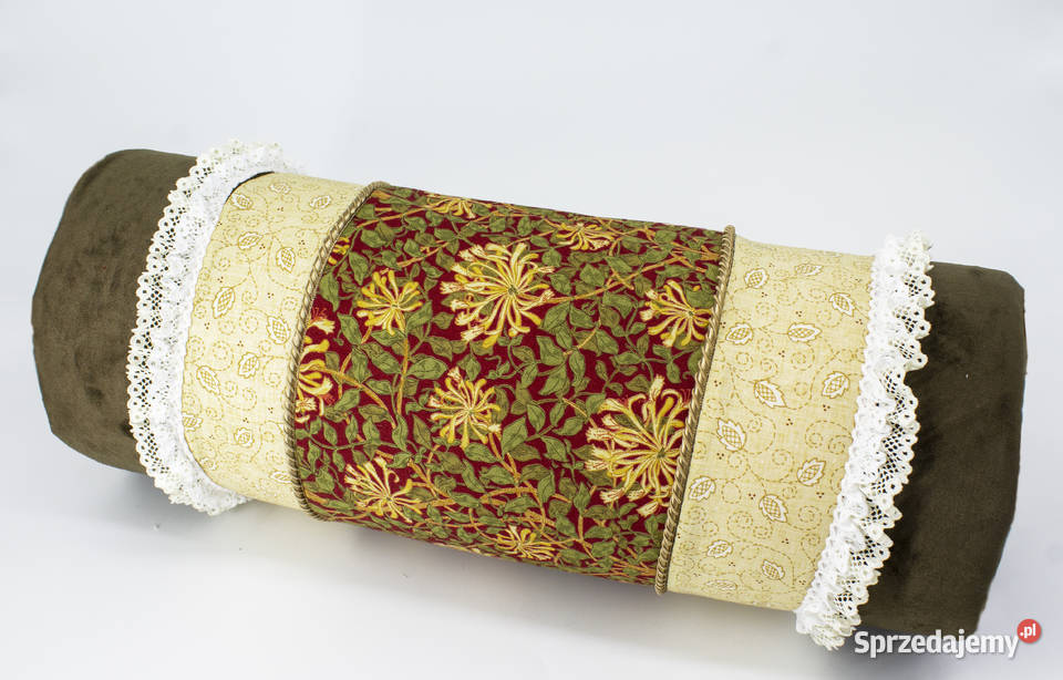 T0260 Poduszka dekoracyjna wałek roślinne wzory Warszawa