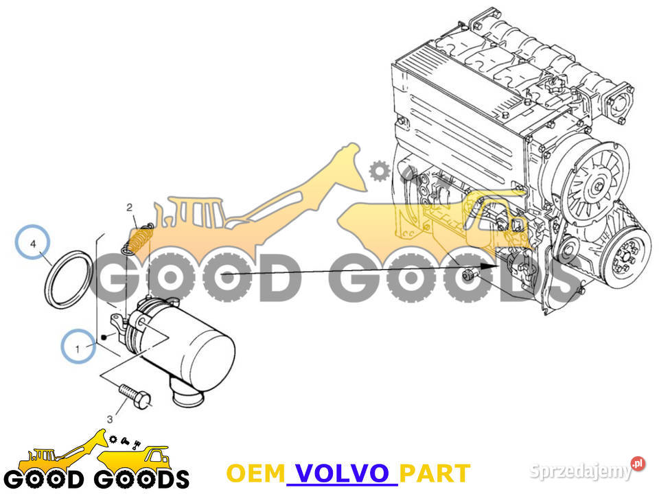 VOLVO CEWKA GASZENIA 17205666 11716112 11715004 mazowieckie Władysławów