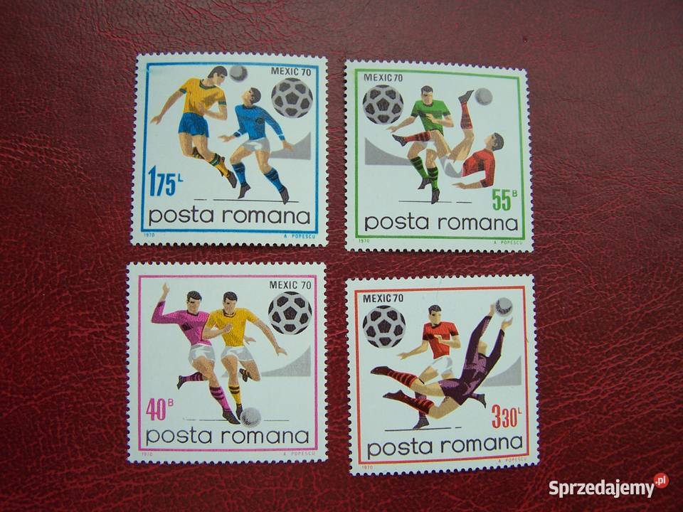 Rumunia 1970 MNH Mi 284245 Sport Piłka nożna MŚ Tychy