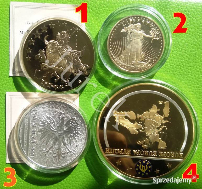 Olbrzym Gigant Moneta Medal Banknot Mieszko 10 Sosnowiec