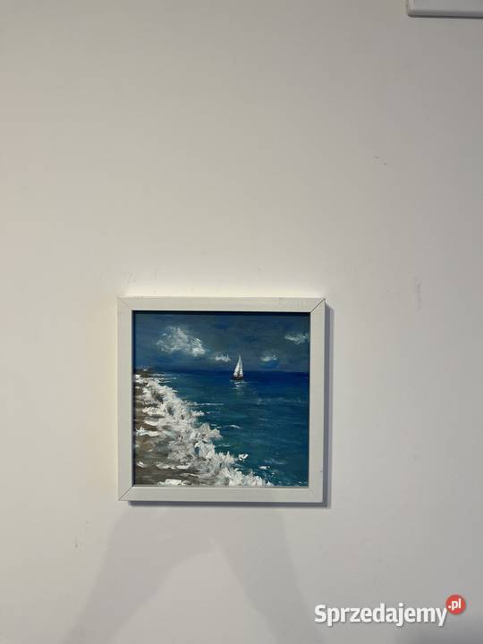 MorzeOlejObraz 20x20 z ramą Zielona Góra