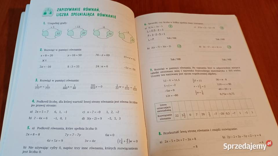 Matematyka z plusem 6 wyrażenia algebraiczne Podręczniki Gdańsk