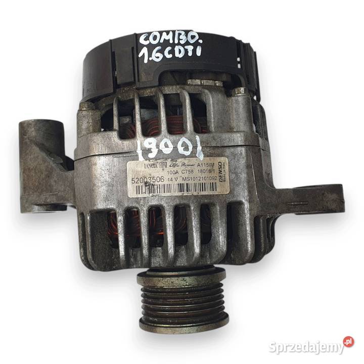 ALTERNATOR Opel Combo D Fiat Doblo 16 CDTI Chełm sprzedam