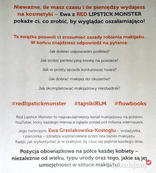 Red Lipstick Monster Tajniki makijażu Ewa Rok wydania 2015 lubelskie