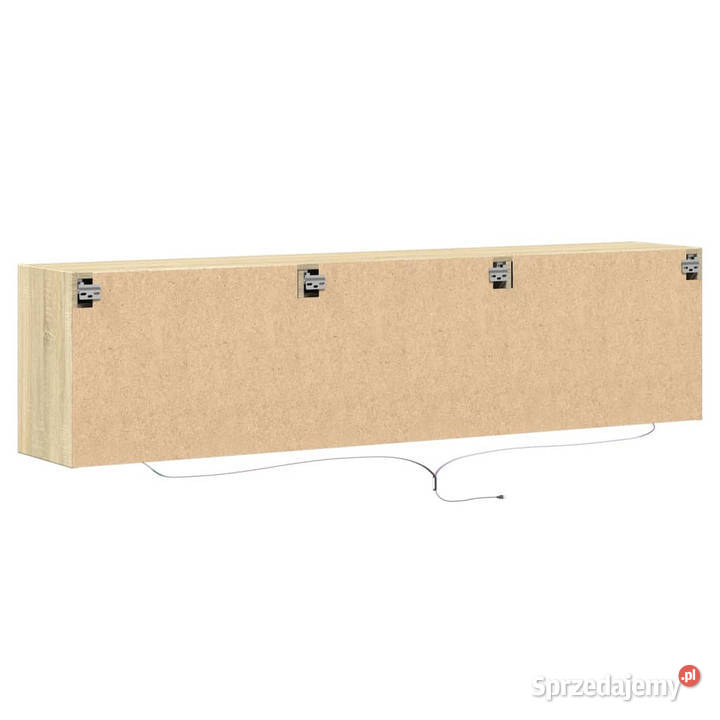 Ścienna szafka pod TV z LED dąb sonoma 180x31x45 Warszawa