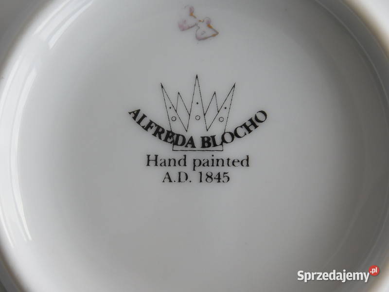 Filiżanka trio z talerzykiem Alfreda Blocho 335 Szczecin