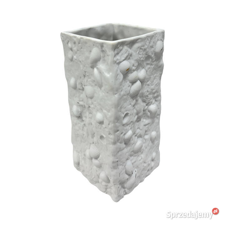 Wazon Biskwitowy Skamieliny VEB Kunstporzellan Warszawa