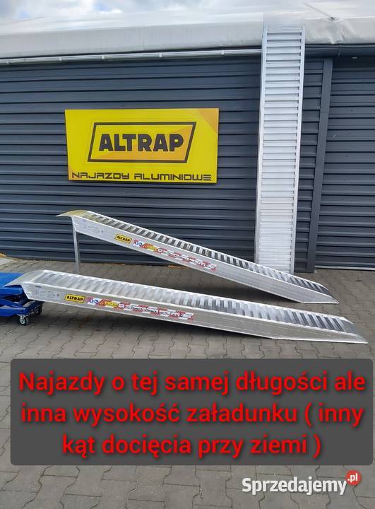 Najazdy aluminiowe ALTRAP 24m 32t najlepsze ceny Wyszków