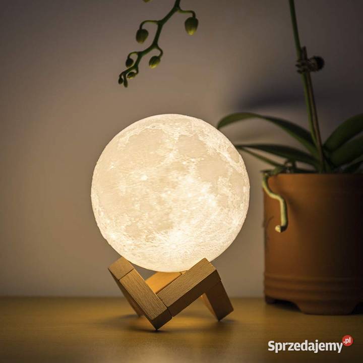Lampka Nocna Świecący Księżyc 3D MOON LIGHT Nowy Sącz