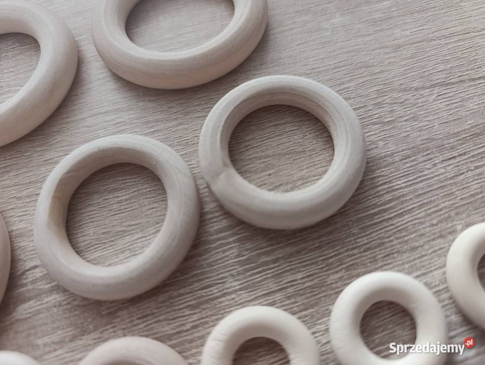 Drewniane kółka do makramy ringi Kwidzyn