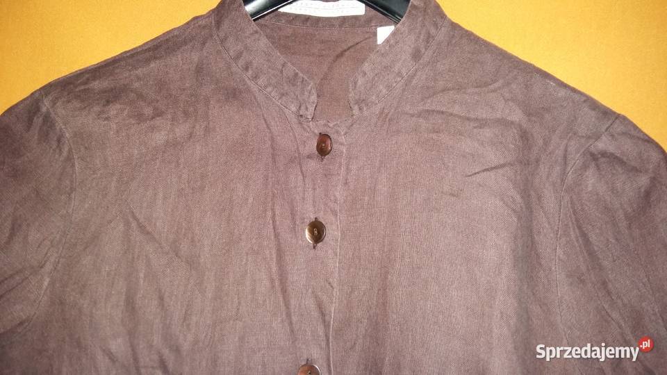 BluzkaKoszula bawełniana kolor czekoladowyS Rozmiar 36(S) Łódź sprzedam