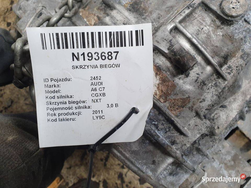 SKRZYNIA BIEGÓW AUDI A6 C7 NXT 30 TFSI Lipno