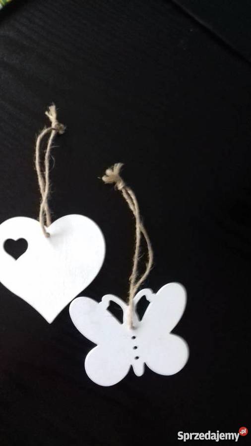 Zawieszki motyl i serce Iława sprzedam