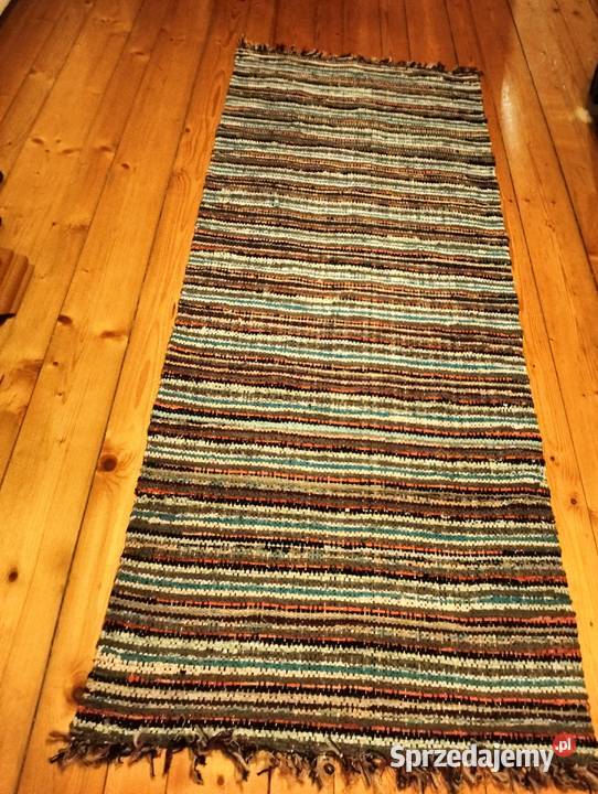 Chodnik ręcznie tkany na krośnie Dzianisz