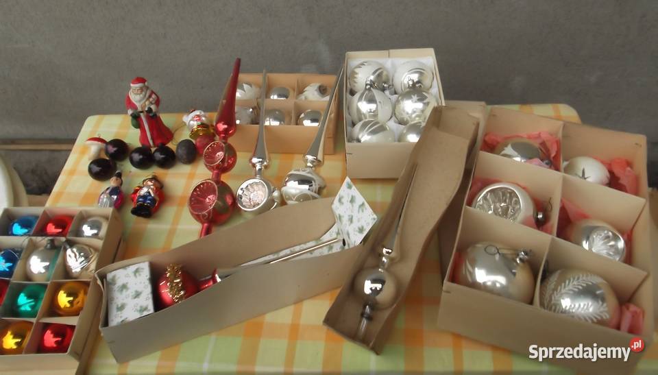 PRL Bańki Choinkowe 46 sztuk Cieszyn