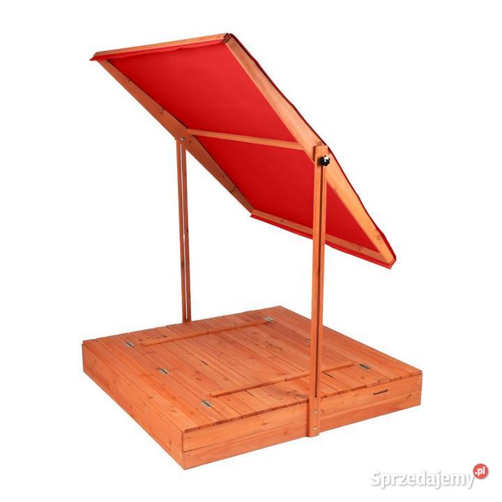 Drewniana piaskownica ogrodowa z daszkiem wielkopolskie Poznań