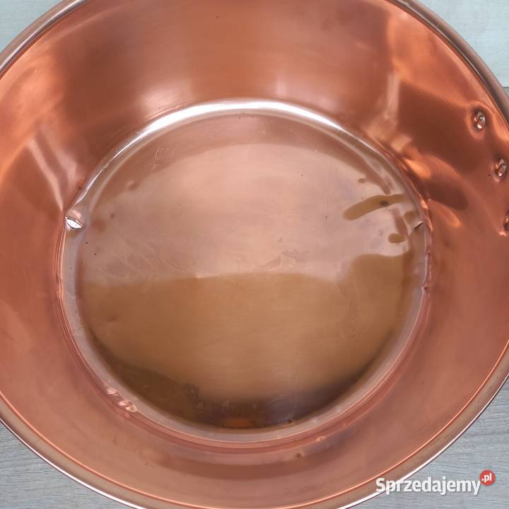 Duża miedziana misa miedziany garnek do powideł Warszawa