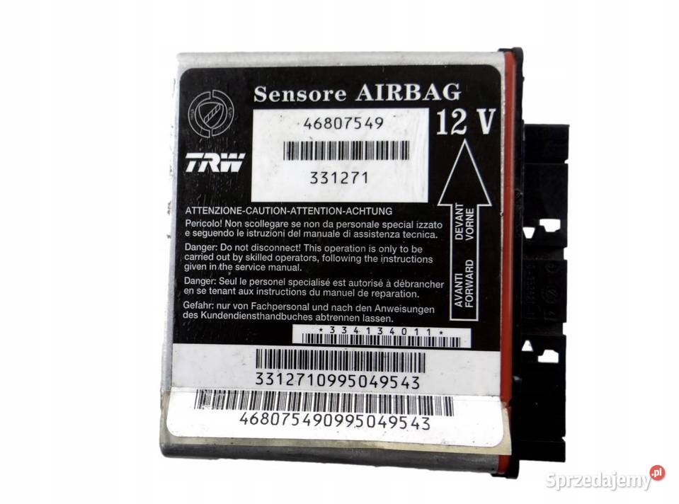 Nowy MODUŁ SENSOR AIRBAG FIAT PANDA 46807549 Nakło Śląskie