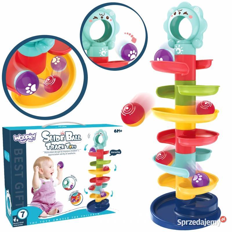 WOOPIE BABY Kulodrom Tor Kulkowy Zestaw Spirala Edukacyjne