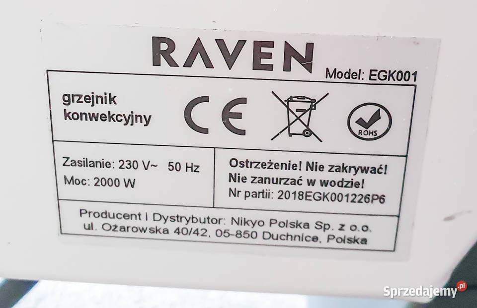 Grzejnik Konwekcyjny Raven EGK001 Grzejniki Częstochowa