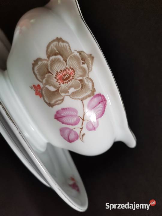 Stara przedwojenna sosjerka porcelana Giesche