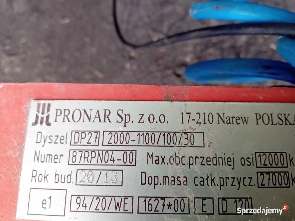 Sprzedam przyczepe Pronar 8 t Łowicz