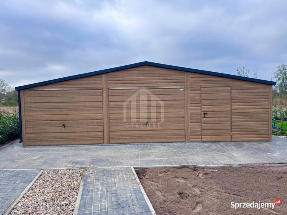 Garaż blaszany 9x5m 2x brama 2x okno drzwi Koszalin