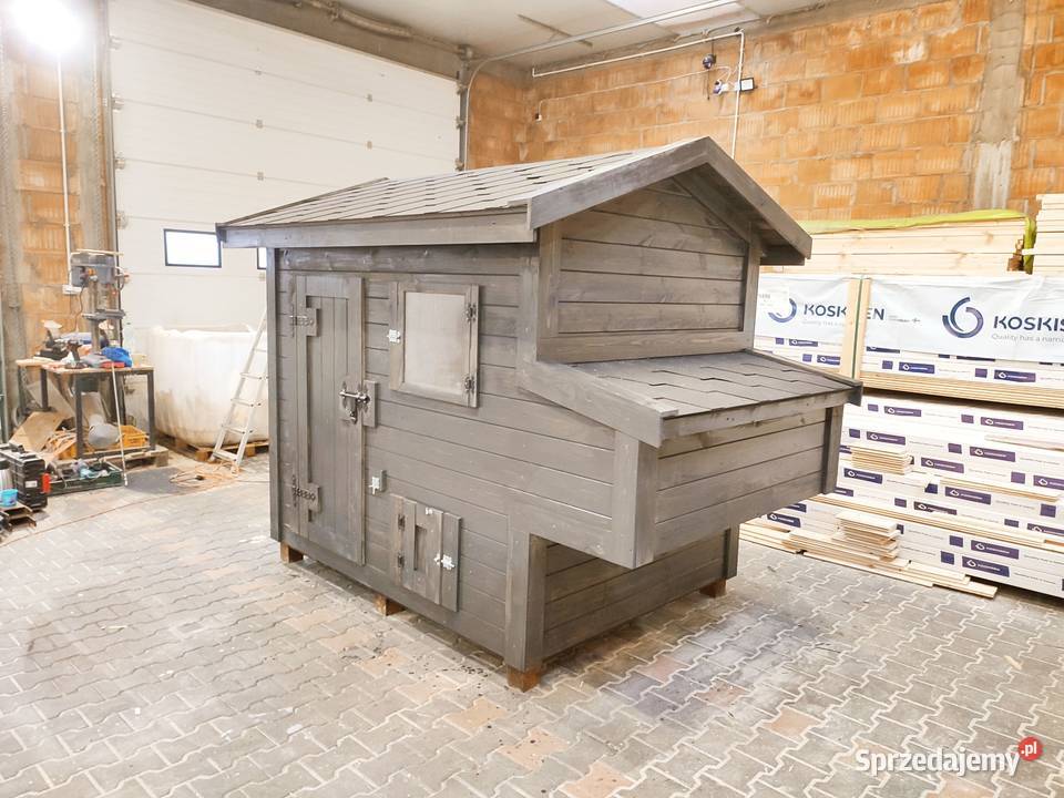 Kurnik kur z otwieranym jajecznikiem 250x150x200 mazowieckie Sochaczew