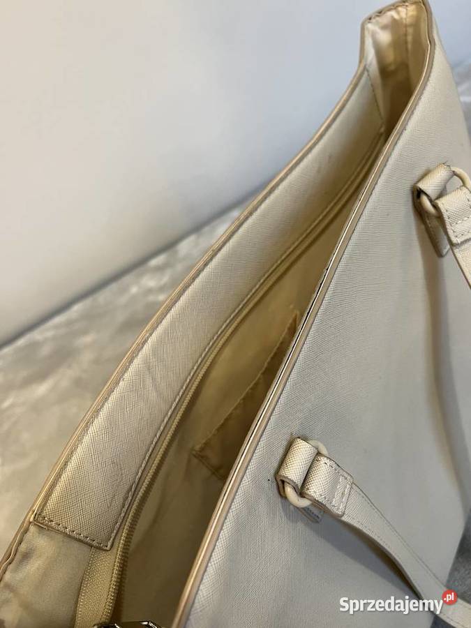 Torba torebka shopper beżowa kremowa Torby i torebki