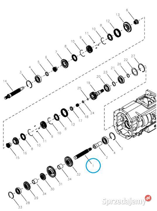 Wał pośredni TRG281 LS Tractor 40031336 podkarpackie Tajęcina