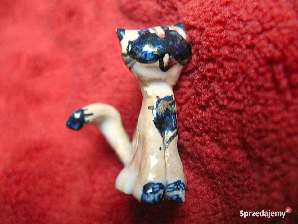 Kot miniatura figurka porcelana 3 x 3 x 2 Siedlce