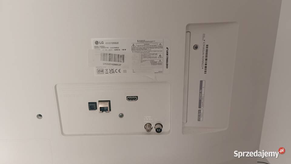 Telewizor LG 43cale WebOS 4K 1166