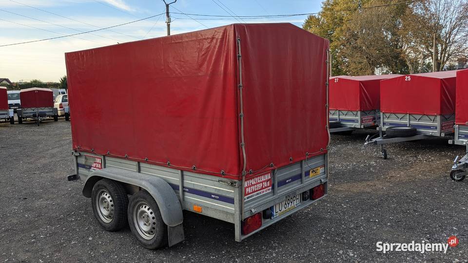 Używana przyczepa SUSKI TEMARED RYDWAN 265x150 towarowe Lublin sprzedam