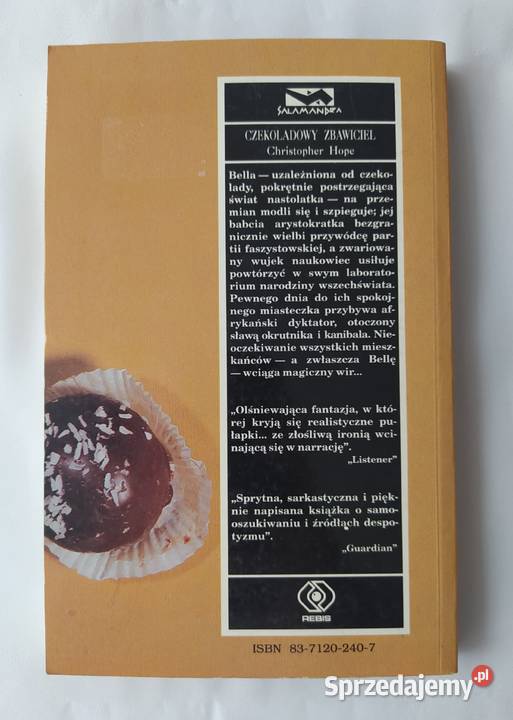 CZEKOLADOWY ZBAWICIEL Christopher Hope miękka podlaskie Hajnówka