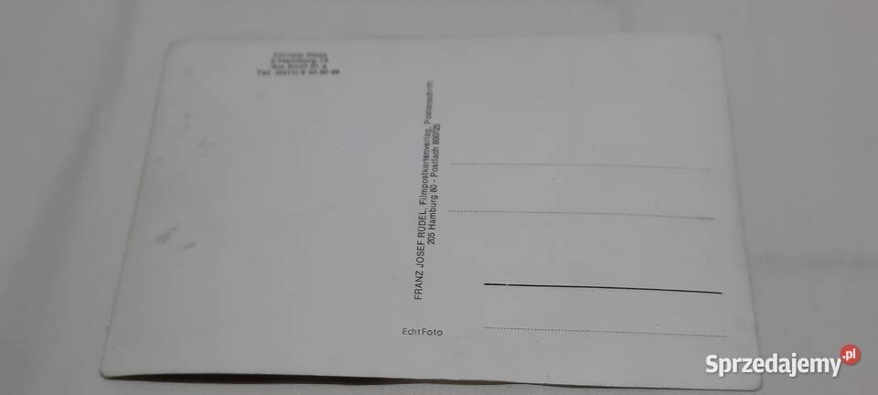 pocztówka z piosenkarką Christa Haas mazowieckie Warszawa