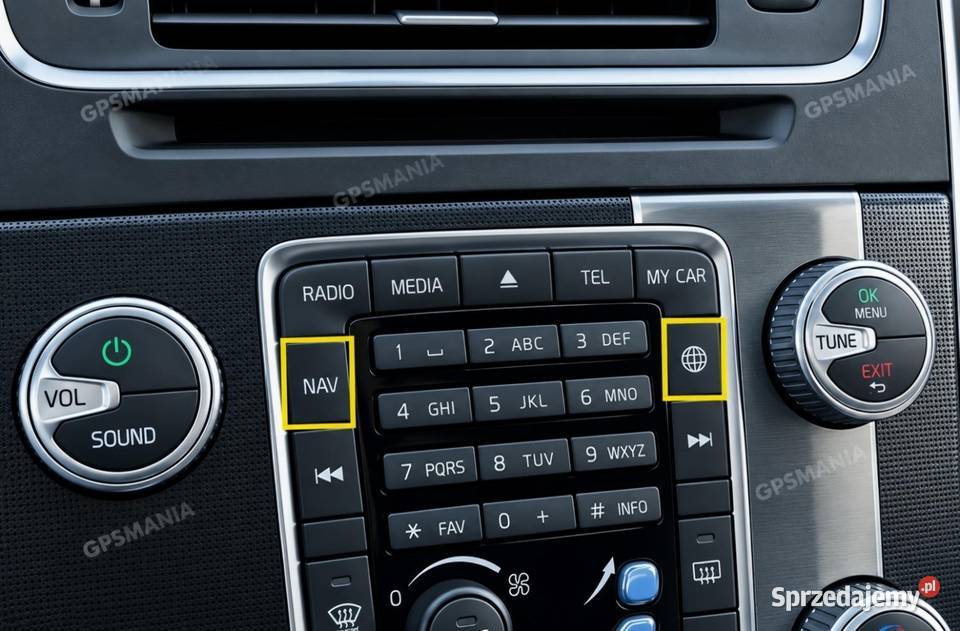 Mapa VOLVO 2026 Sensus S60 S80 V40 V60 V70 XC60 Aleksandrów Łódzki