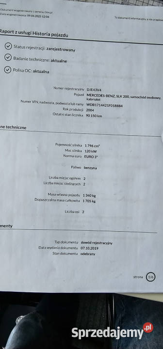 Mercedes SLK 200 SPRZEDANY Super beżowy dolnośląskie Świdnica