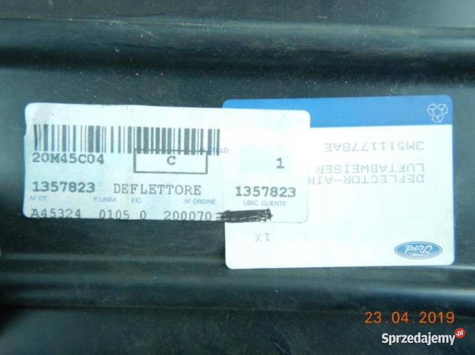 KIEROWNICA ŁAPACZ POWIETRZA PRAWY FORD FOCUS 11 sprzedam
