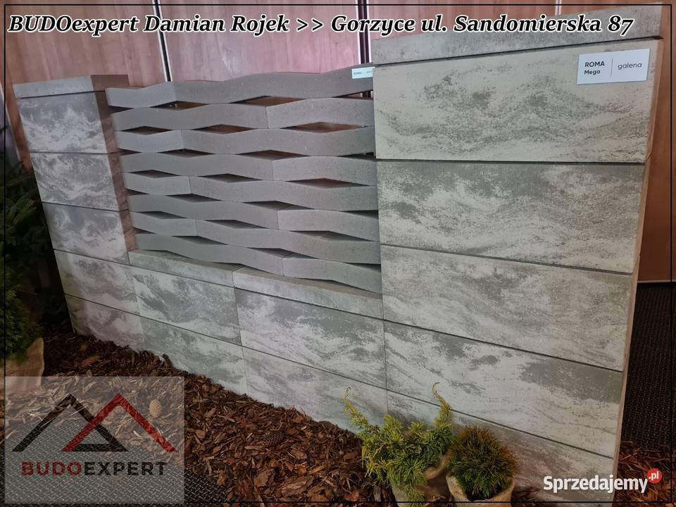 Nowoczesny bloczek na ogrodzenie Joniec ROMA Stalowa Wola