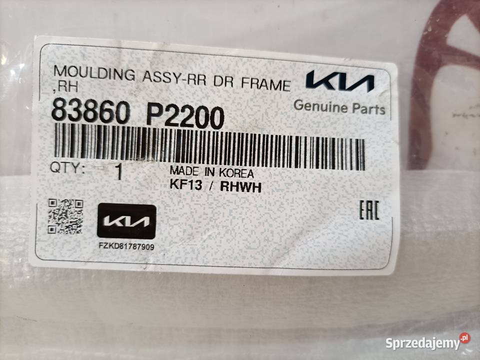 KIA SORENTO 24 CHROM LISTWA DRZWI PRAWY TYŁ Części samochodowe Pleszew sprzedam