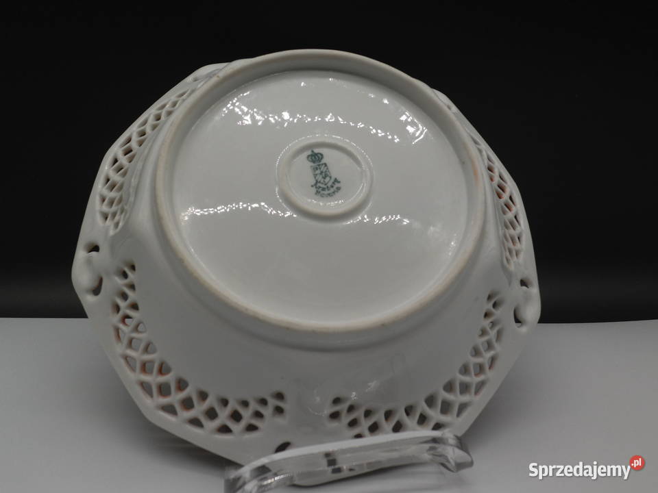 Porcelanowa ażurowa miskapatera ARZBERG wielkopolskie Raszków
