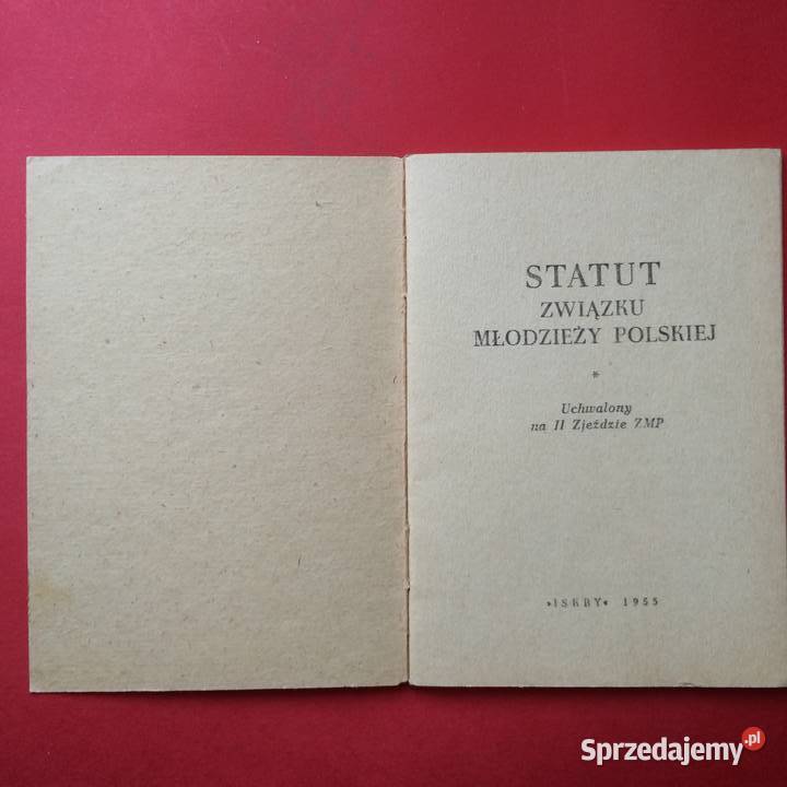 1397 Statut Związku Młodzieży Polskiej Szczecin