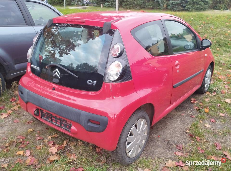 CITROEN C1 10 68 KLIMA 2008 czerwony Zielona Góra