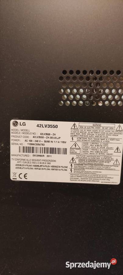 Telewizor LG 42 Full HD pilot uchwyt ścienny Żywiec