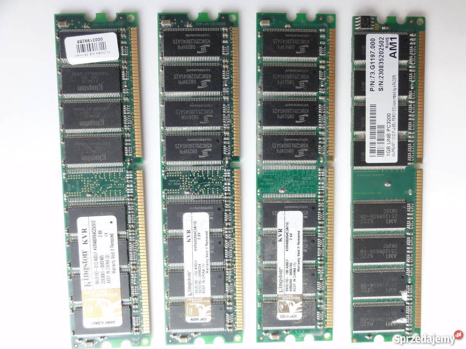 pamięć RAM DDR DIMM 1GB 512kB Wrocław - Sprzedajemy.pl