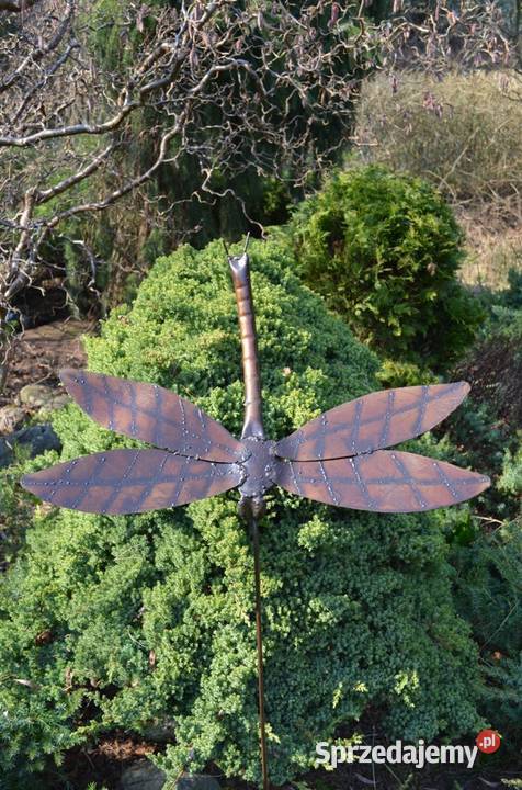 Ważka metalowa około 55 dekoracje ogrodowe pomorskie Lębork
