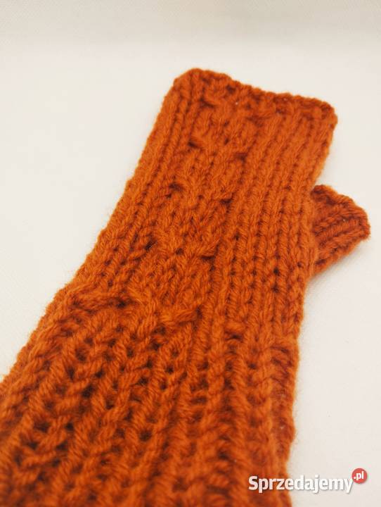 Mitenki rękawiczki bez palców rękodzieło