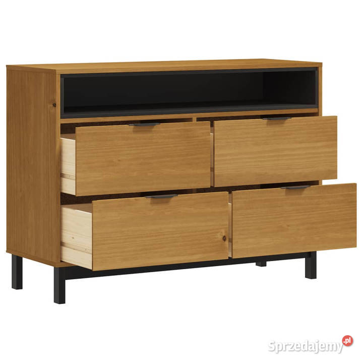 Komoda FLAM 110x40x80 lite drewno sosnowe mazowieckie Warszawa